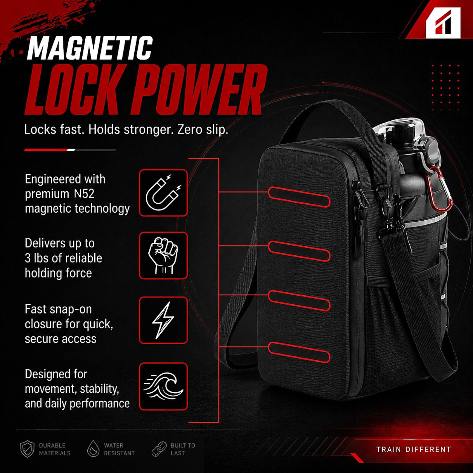 ILAFIT Magnetic Gym Bag